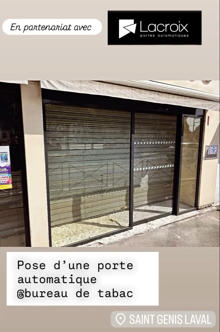 Lire la suite à propos de l’article Pose d’une porte automatique pour un bureau de tabac