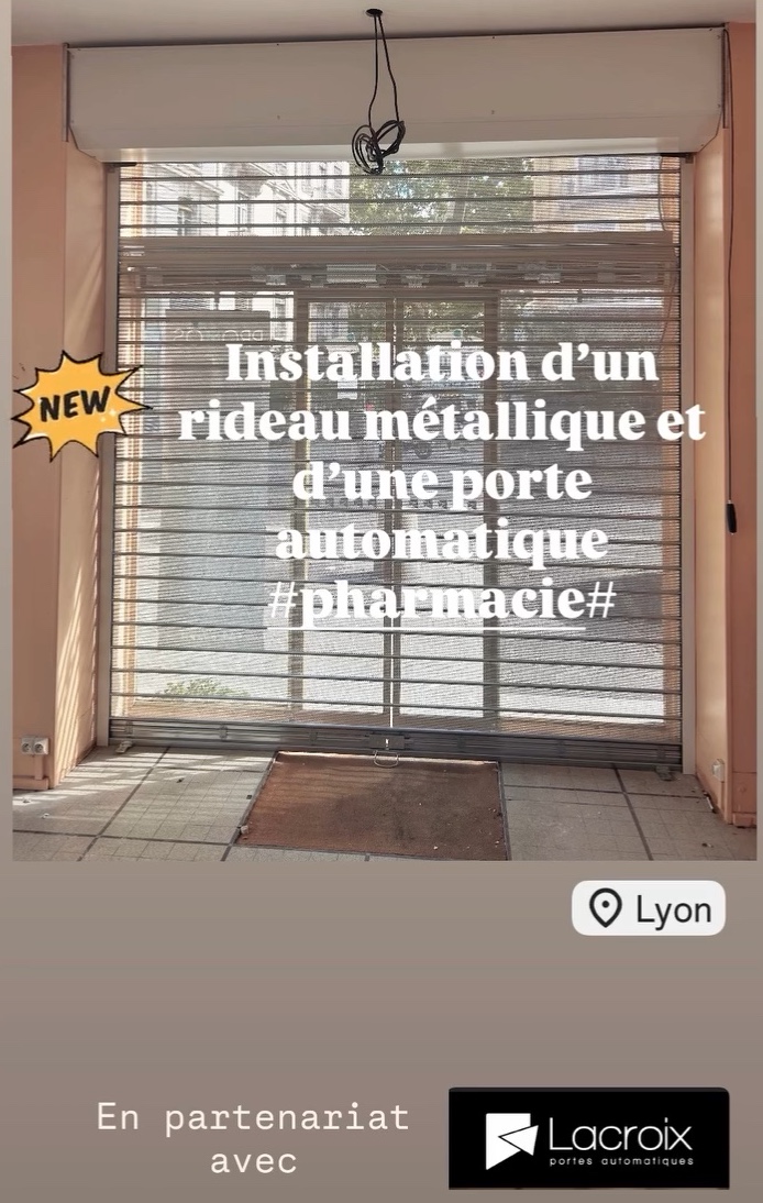 Lire la suite à propos de l’article Une pharmacie lyonnaise dans la modernisation et la sécurisation de son entrée